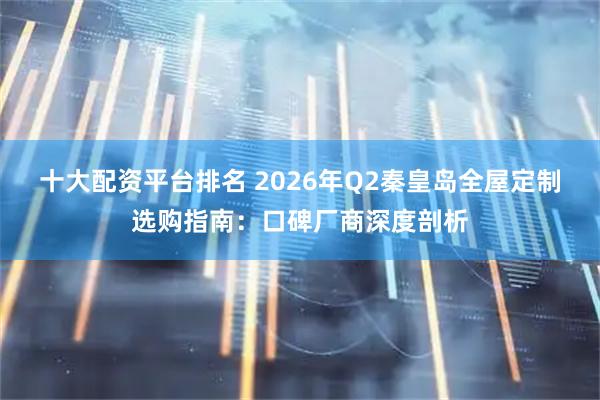 十大配资平台排名 2026年Q2秦皇岛全屋定制选购指南：口碑厂商深度剖析